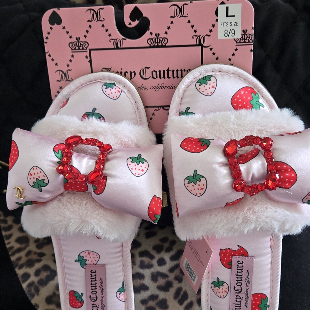 Juicy Couture Strawberry Slippers
